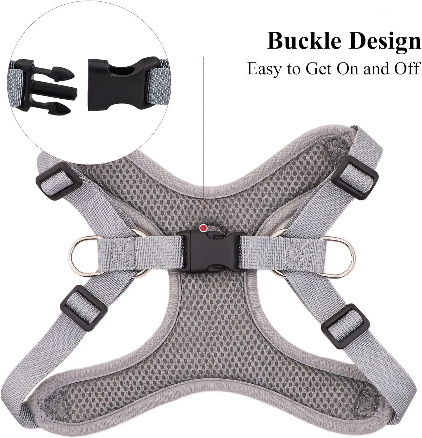 Adjustable Dog Harness Vest and Leash Set for Small, Medium Dogs No Pull, Step in Escape Proof Reflective Easy Walk Puppy Harness, Orange, XS (Comes with A Measuring Tape)