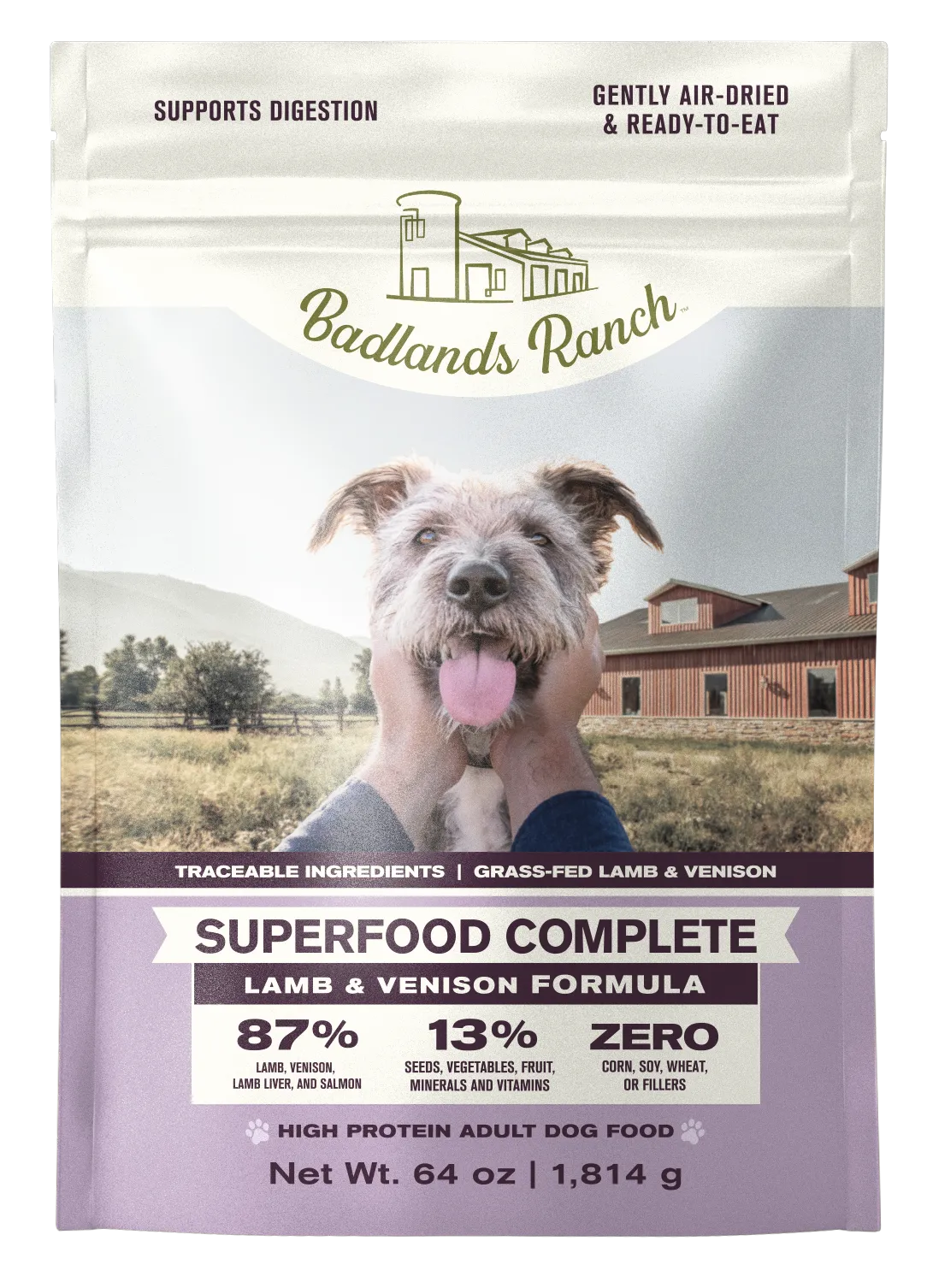 Badlands Ranch Superfood Complete Lamb & Vension 64oz