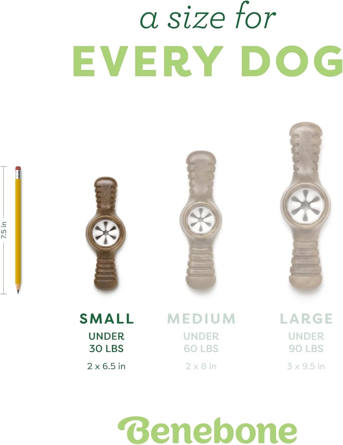 Benebone Pawplexer Interactive Treat Dispensing Tough Dog Puzzle Chew Toy, Made in USA, Small, Real Bacon Flavor