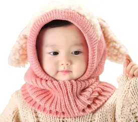 Bienvenu Baby Girls Boys Winter Hat Scarf Earflap Hoodie Scarves Skull Caps