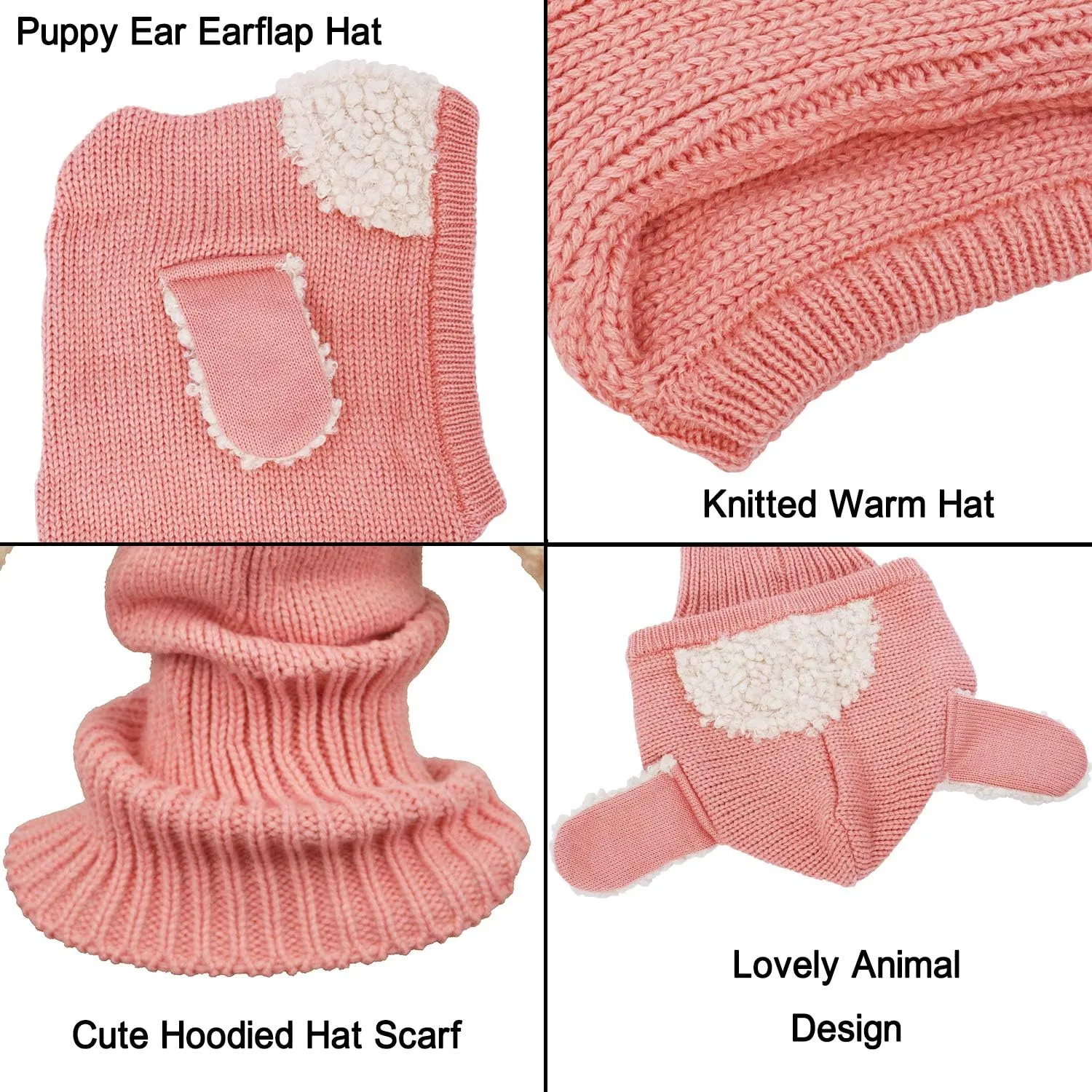 Bienvenu Baby Girls Boys Winter Hat Scarf Earflap Hoodie Scarves Skull Caps