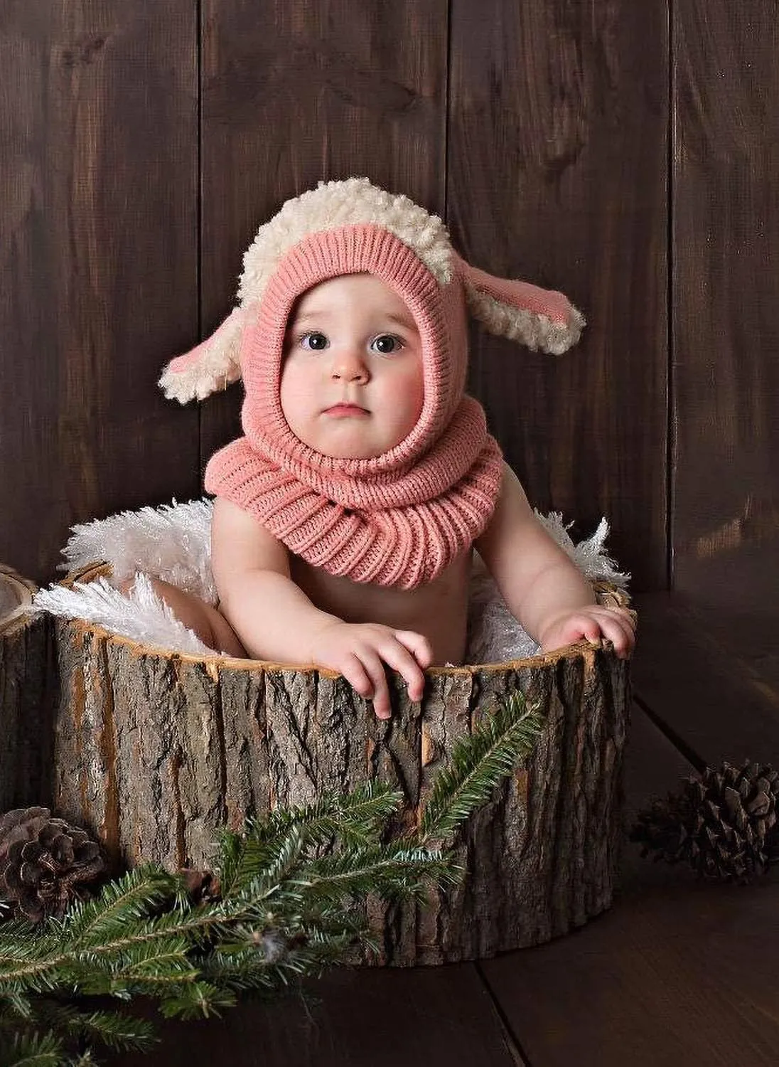 Bienvenu Baby Girls Boys Winter Hat Scarf Earflap Hoodie Scarves Skull Caps