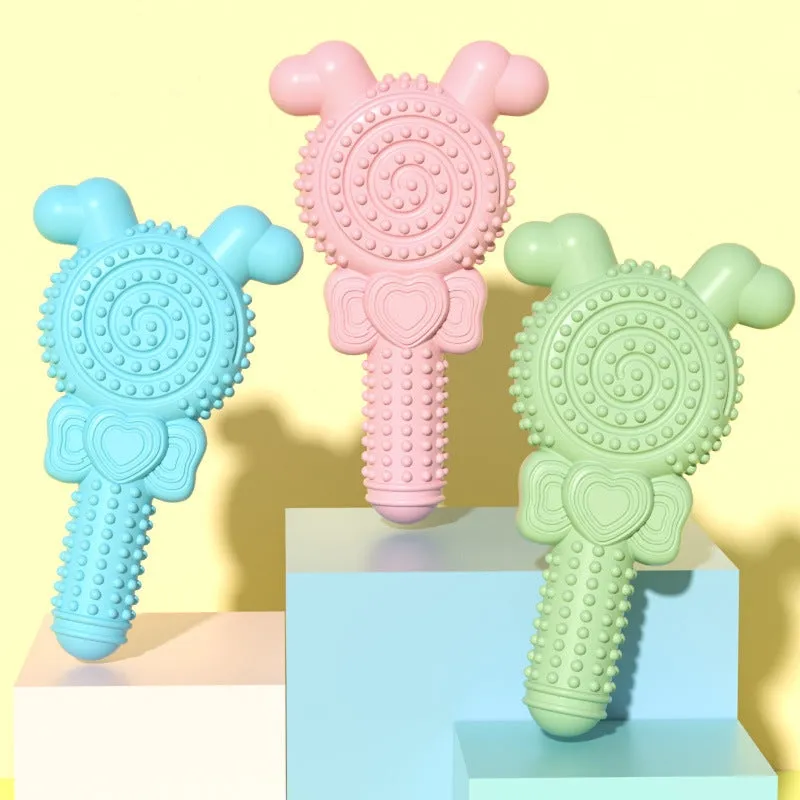Bite-Resistant Dental Lollipop Chew Toy for Dogs