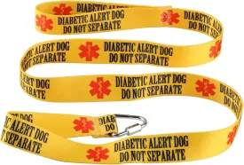 BLUPARK Emergency Medical Alert Dog Leash - Diabetic Alert Dog - Do Not Separate - Yellow, 59 Inches