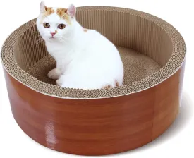 Bone Cat Scratcher Cardboard Lounge Bed, Cat Scratching Post, Durable Board Pads Prevents Furniture Damage