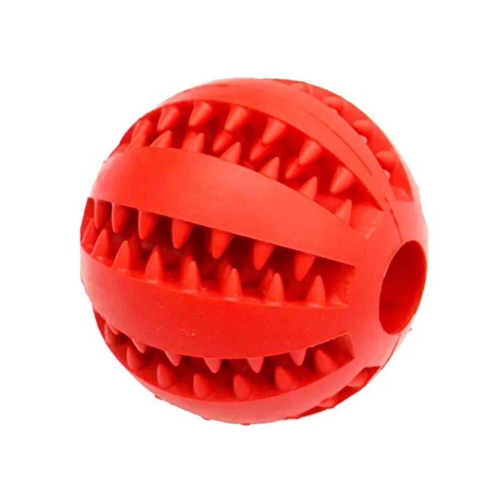 Chew Ball Dog Toys Non-Toxic Soft Rubber IQ Treat Dispensing