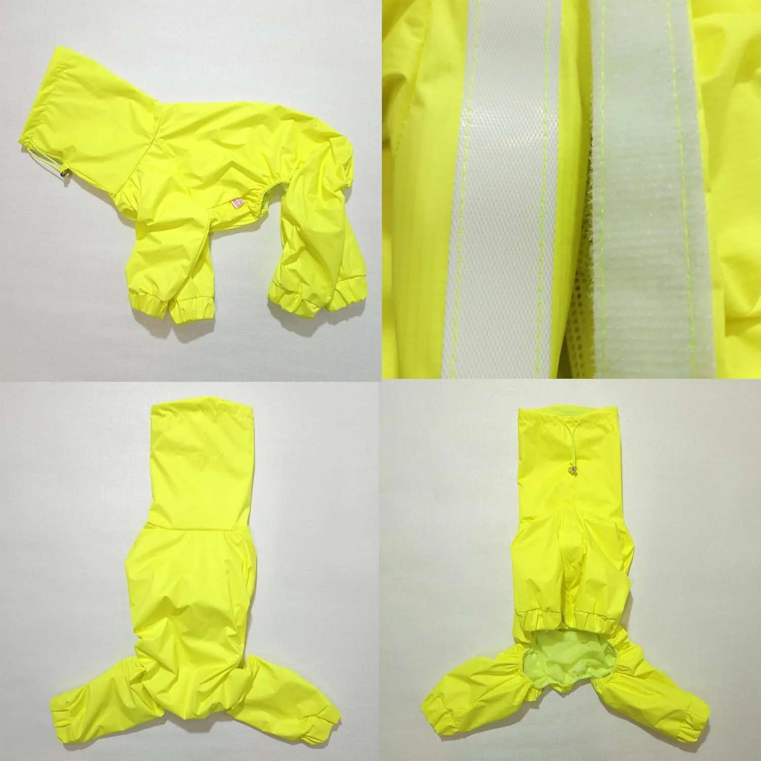 D Doggy Star Italian Greyhound Raincoat Waterproof Jacket Windbreaker Clothes Whippet for Dog (M,Raincoat Yellow)