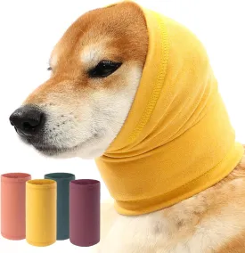 Dog Calming Hoodie, Hematoma Ear Wrap, Quiet Head Cover Sleeves Ear Covers for Bath, Thunderstorms