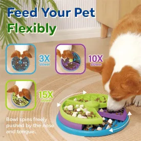 Dog Puzzle Toys, Slow Feeder, Interactive IQ Food Dispenser for Dogs and Cats