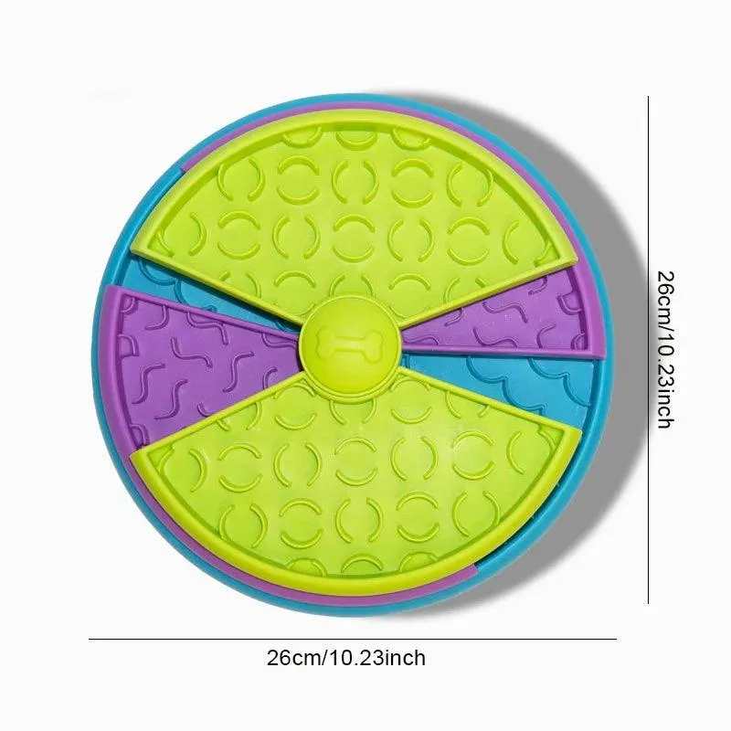 Dog Puzzle Toys, Slow Feeder, Interactive IQ Food Dispenser for Dogs and Cats