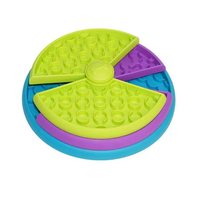 Dog Puzzle Toys, Slow Feeder, Interactive IQ Food Dispenser for Dogs and Cats