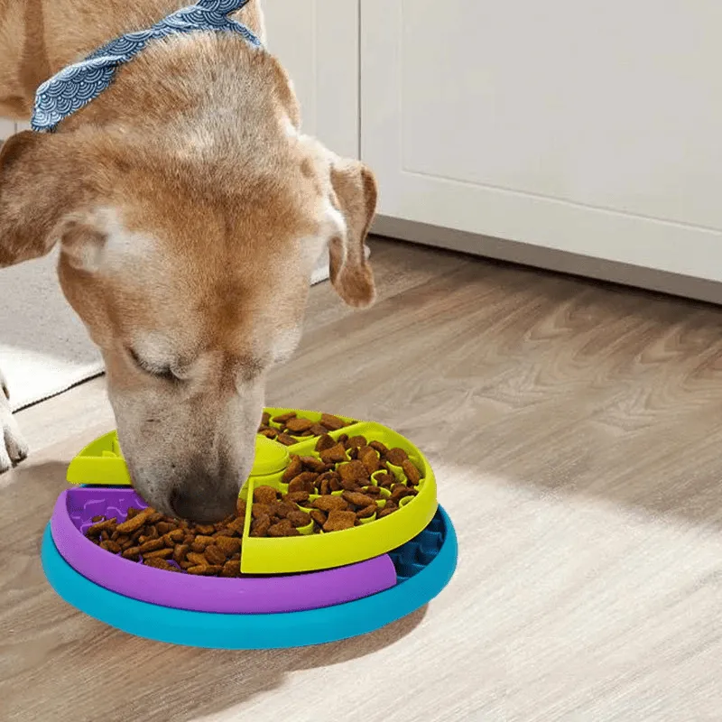 Dog Puzzle Toys, Slow Feeder, Interactive IQ Food Dispenser for Dogs and Cats