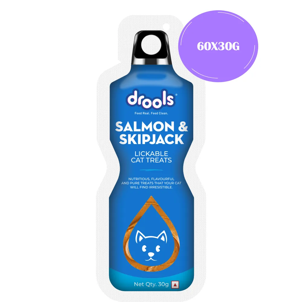 Drools Salmon & Skipjack Creamy Lickable Treats for Cats