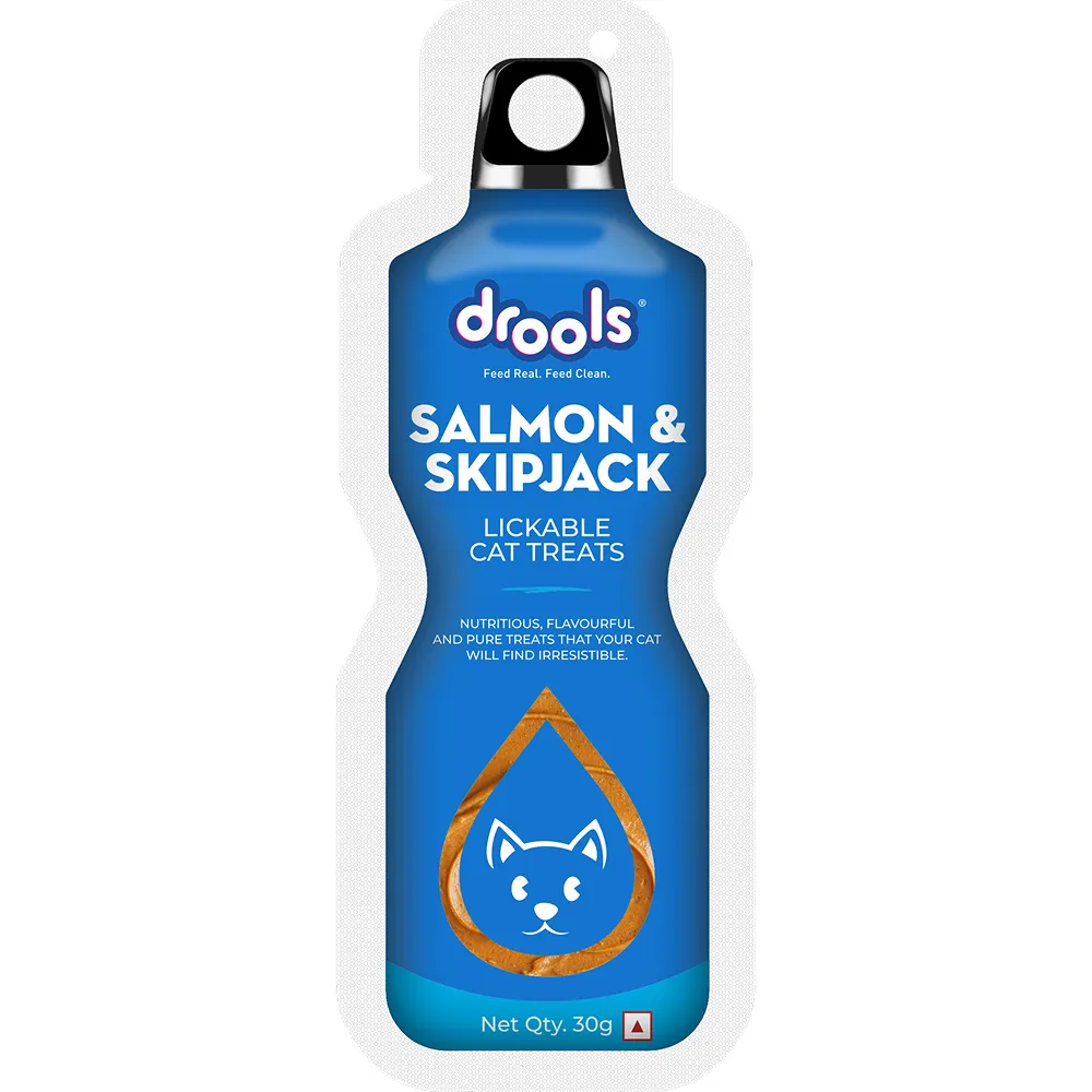 Drools Salmon & Skipjack Creamy Lickable Treats for Cats