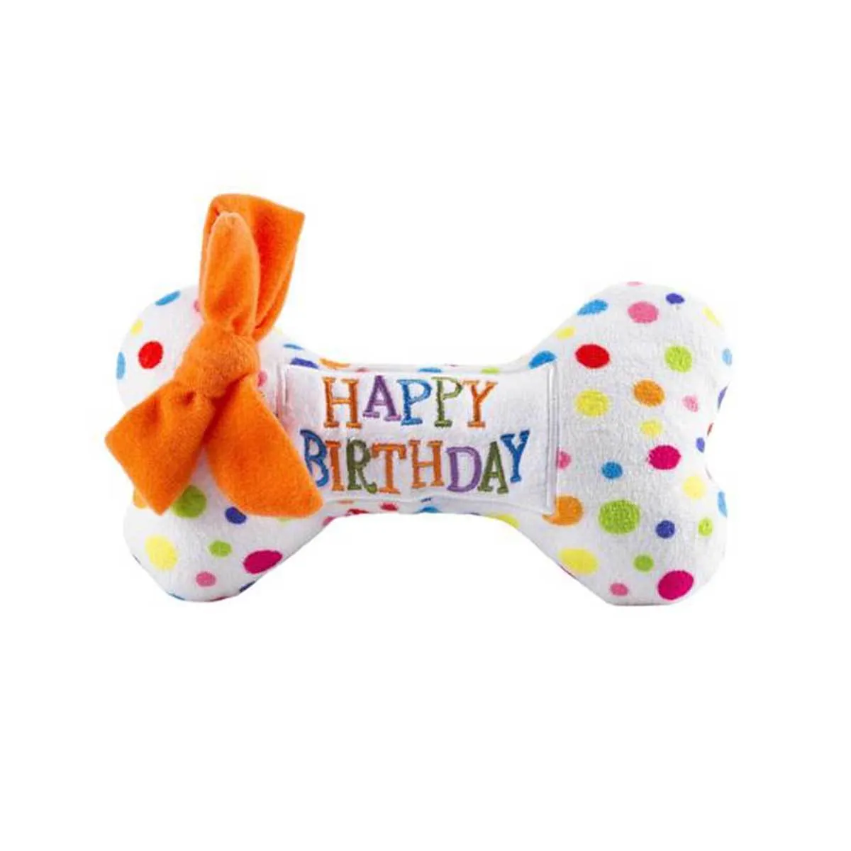 Happy Birthday Dog Bone Toy