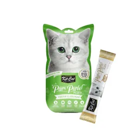 Kit Cat Purr Puree Plus  Liquid Cat Treats - Chicken Collagen Care (4x15g)