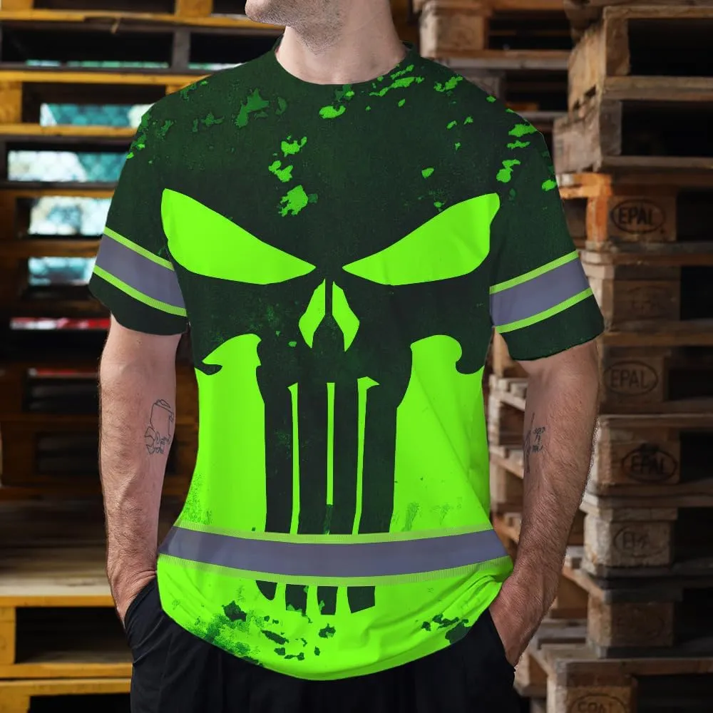 Maddly High Visibility US Flag Collection Safety Workwear Custom Name for Workers, Runners, Truckers, Patriotic