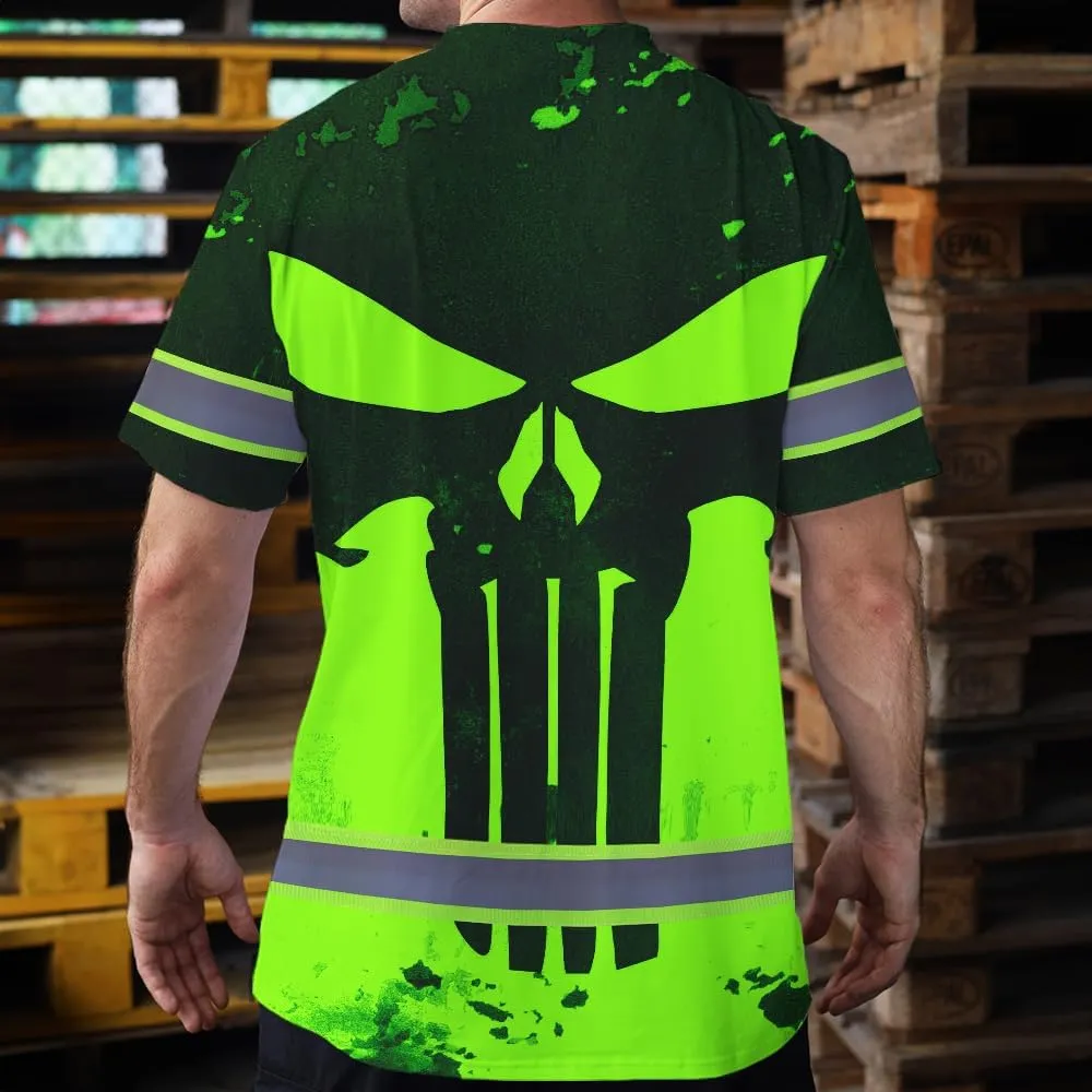 Maddly High Visibility US Flag Collection Safety Workwear Custom Name for Workers, Runners, Truckers, Patriotic