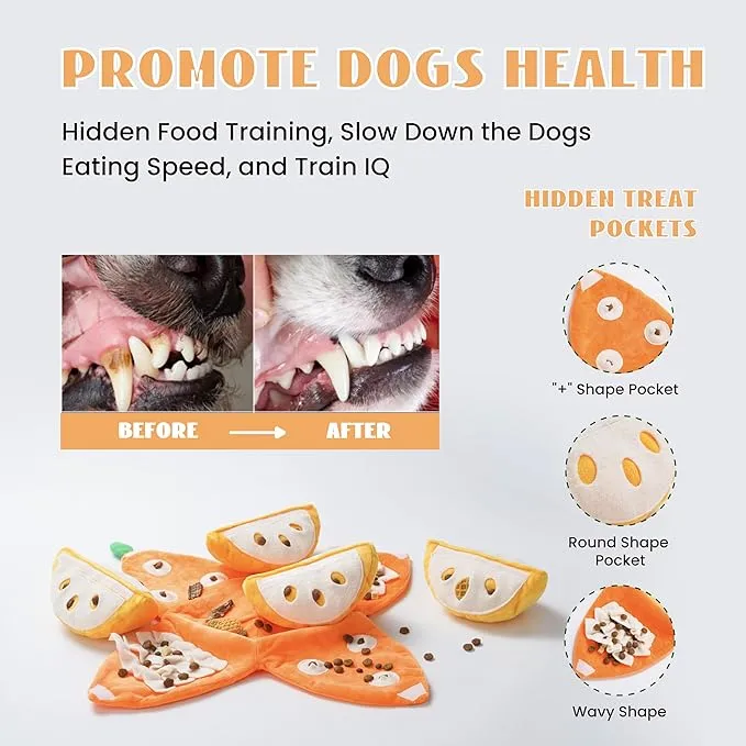 Nocciola 5-in-1 Orange Dog Enrichment Toys