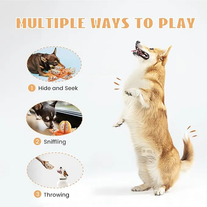 Nocciola 5-in-1 Orange Dog Enrichment Toys