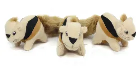 Outward Hound Squeakin Animals Squirrel Plush Dog Toy (1 Plush Toy)