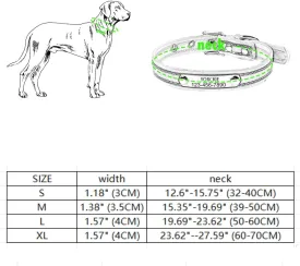 Personalized Dog Collar with ID Plate and Reflective Padding, Customizable for Small Medium Large Dogs with Name and Phone Number (Red)
