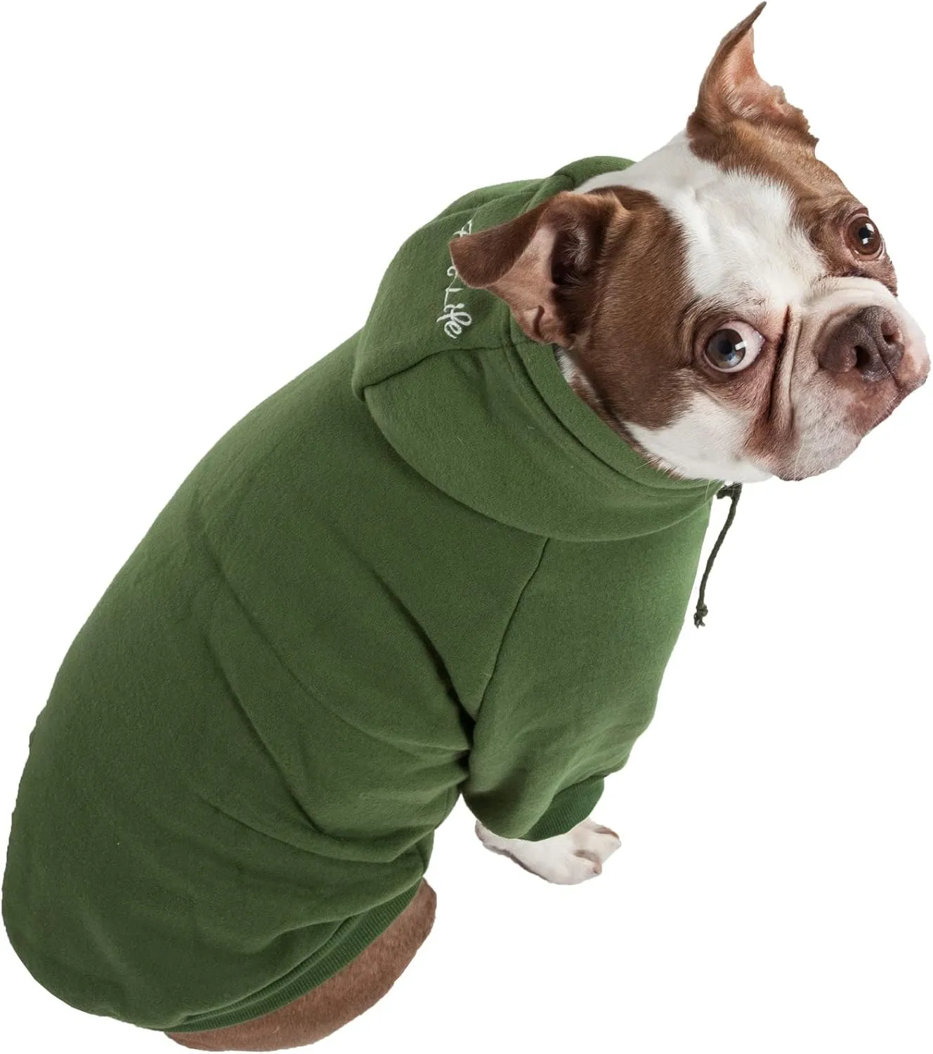 Pet Life  Hooded Dog Sweater Made with Soft and Premium Plush Cotton - Dog Hoodie Pet Sweater Features Hook-and-Loop Closures for Easy Access and Machine Washable
