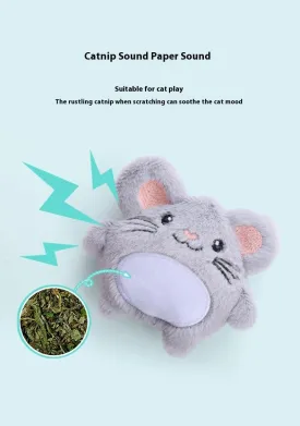 Plush Catnip Cat Toy Set, Large Variety of Adorable Shapes, Interactive & Self-Entertaining Cat Toys with Crinkle Sound for Indoor Cats (A13)