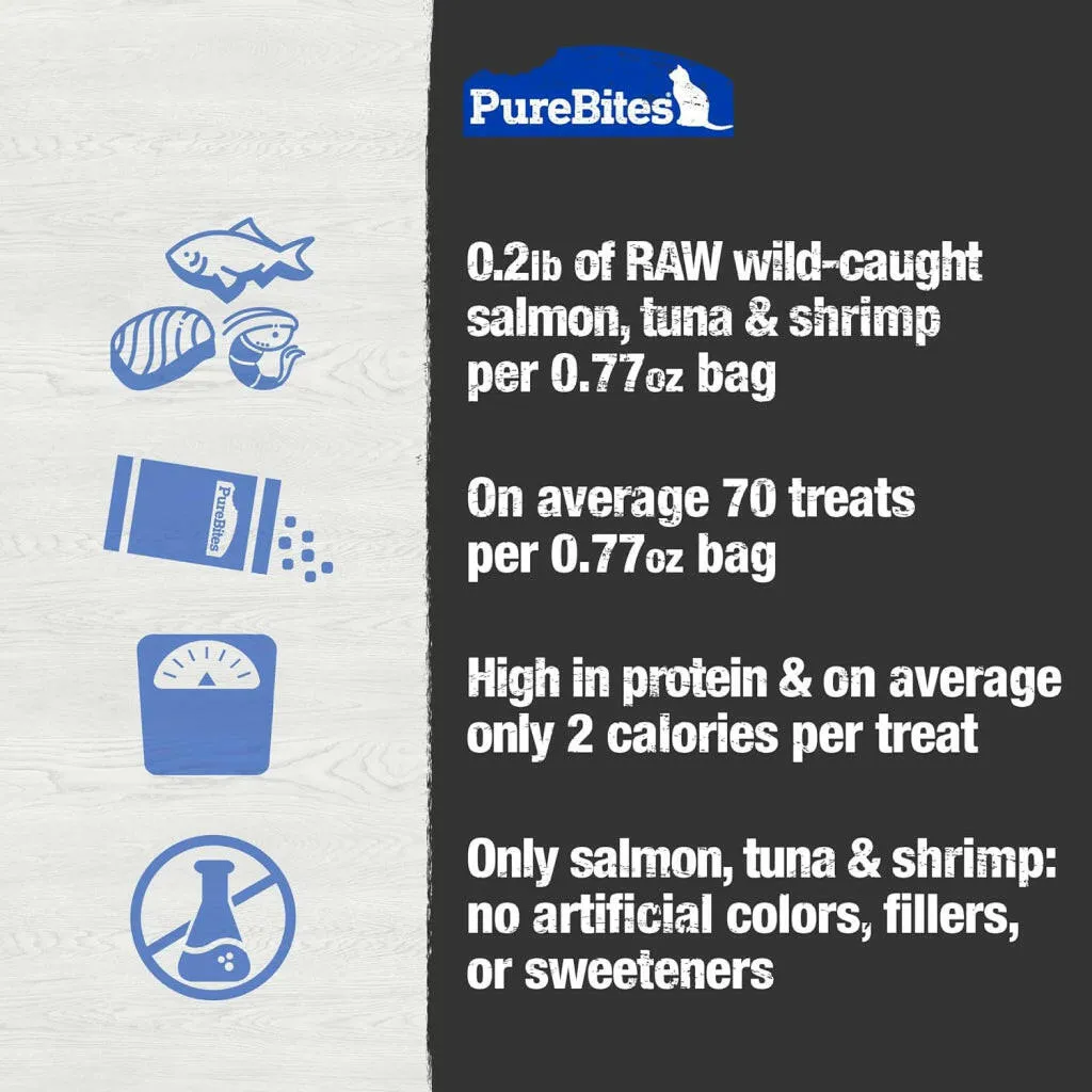 PureBites Freeze Dried Ocean Medley Treats for Cats (0.77 oz)