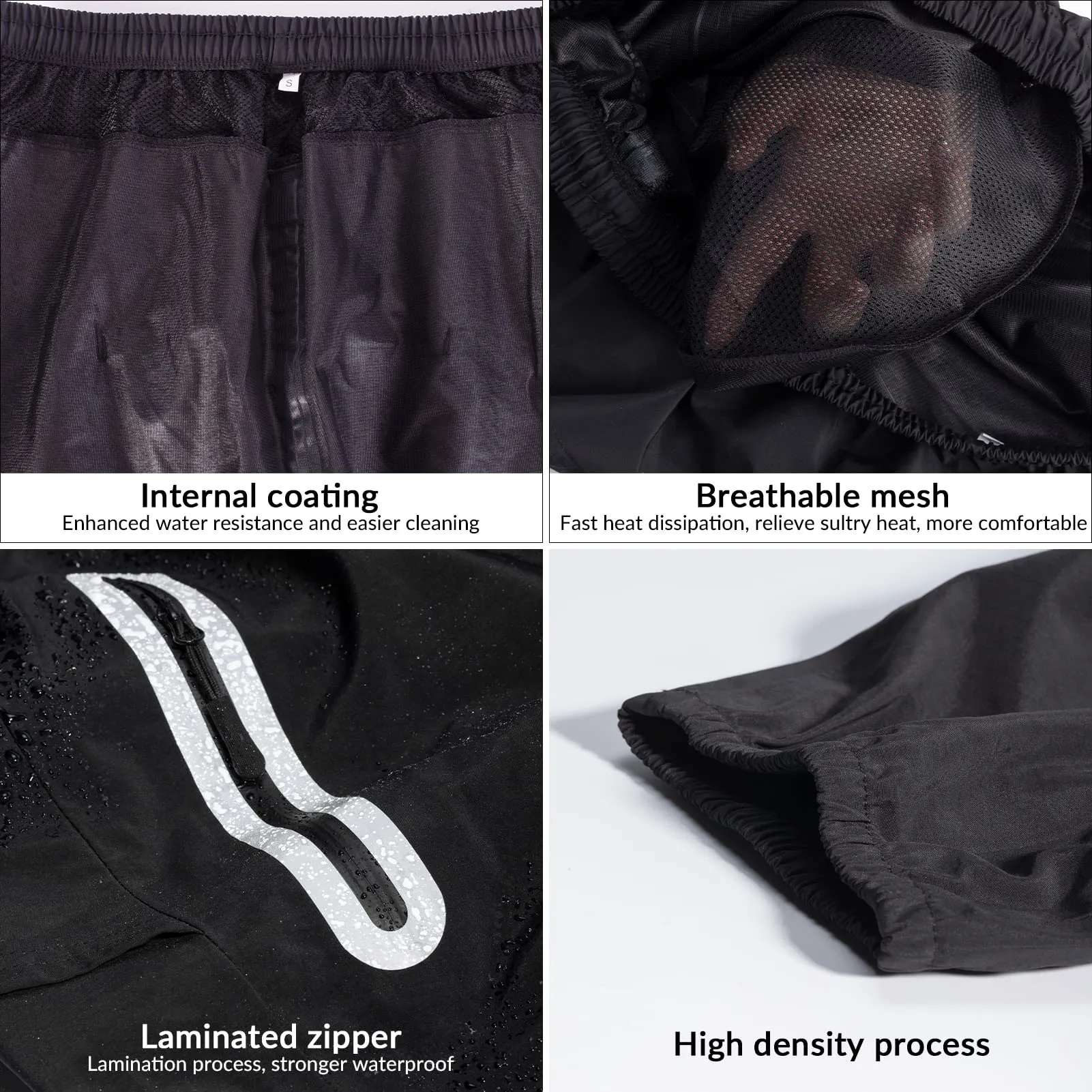 ROCKRBOS Waterproof Overtrousers for Men Women with Reflective