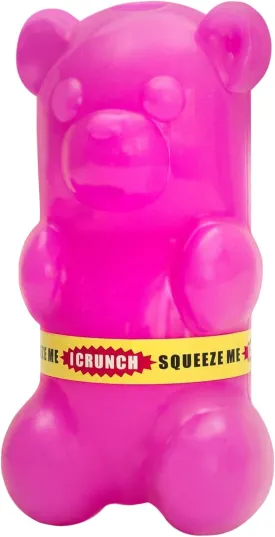 Ruff Dawg Gummy Bear Rubber Dog Toy Assorted Neon Colors