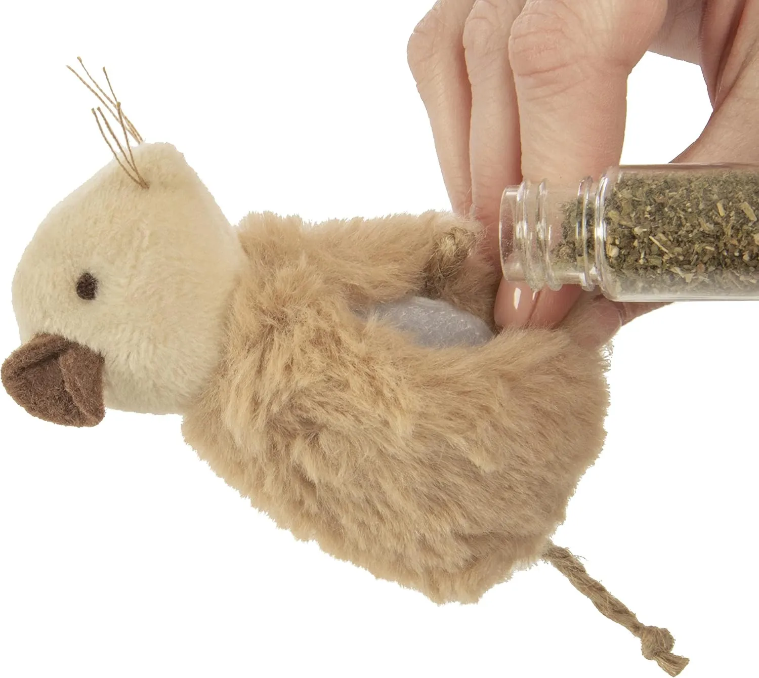 SmartyKat Madcap Mania Refillable Plush Catnip Cat Toy, Includes Catnip Tube (Pack of 2)