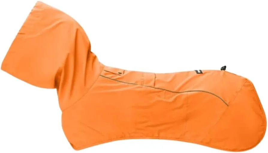 Spark Paws Dog Raincoat, Waterproof Windproof Rain Jacket, for Small Medium Large Extra Large Dogs, Reflective Breathable Full-Body Coverage Dry Suit - Orange - S