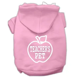 Teachers Pet Screen Print Pet Hoodies Light Pink Size M (12)