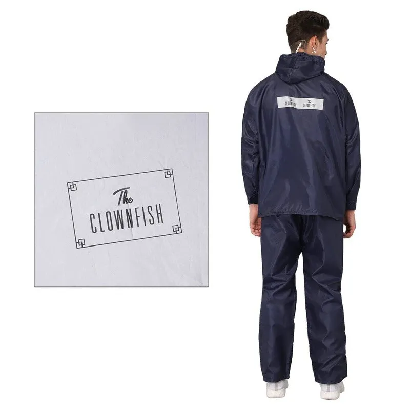 THE CLOWNFISH Combo Of Rain Coat for Men Waterproof Polyester (Blue L) Umbrella 3 Fold Waterproof Pongee (Checks Design- Dark Pink)