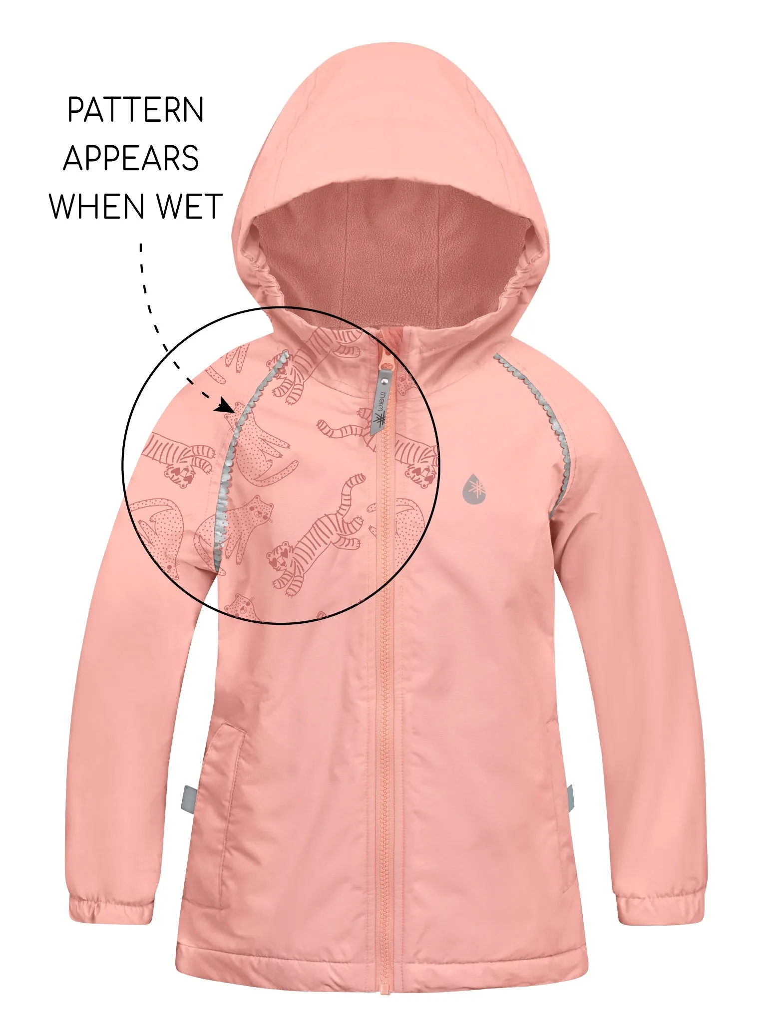 THERM SPLASHMAGIC STORM JACKET - APRICOT BLUSH