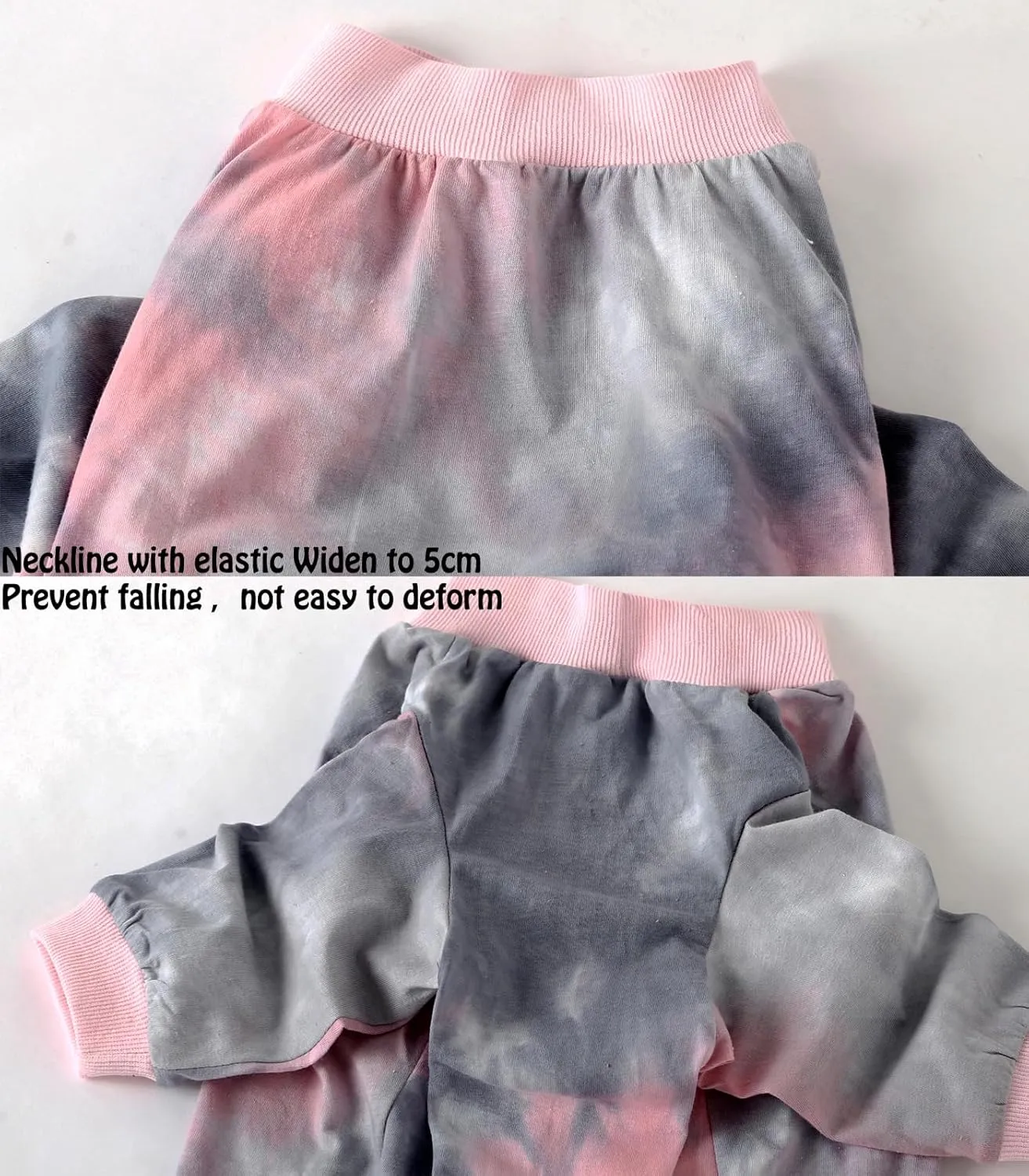 Tie Dye Dog Shirt for Large Dogs Breathable Cotton Dog Clothes Dog Pajamas Big Dogs Shirts Boy Girl 2XL, Pink Tiedye