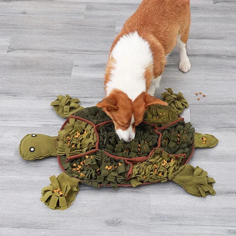 Tortoise Shape Pet Dog Puppy Snuffle Slow Feeding Matt Sniffing Pad Mat Training Pet Release Stress Toys Gift