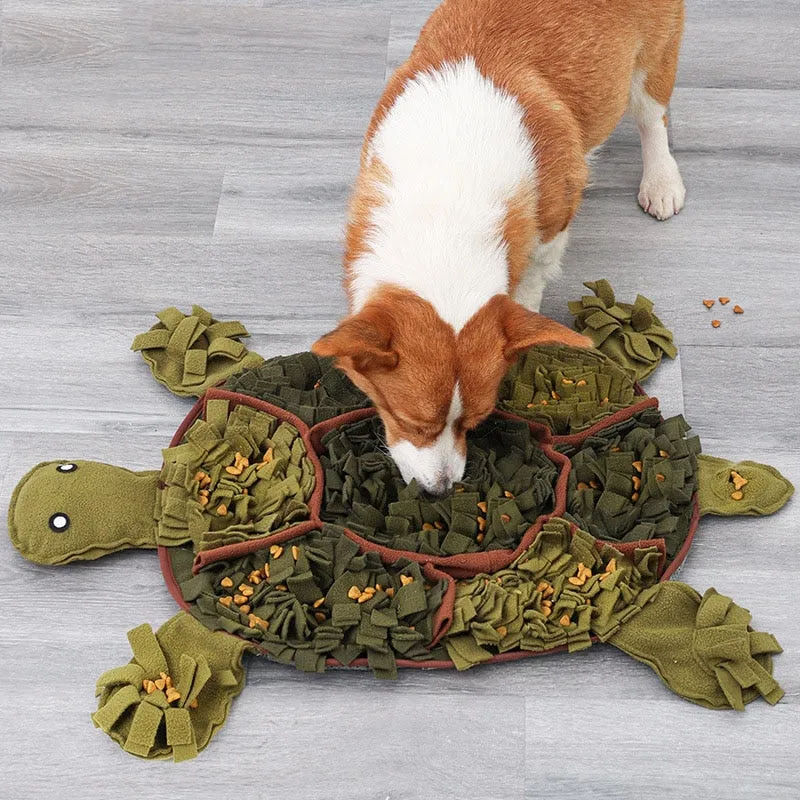 Tortoise Shape Pet Dog Puppy Snuffle Slow Feeding Matt Sniffing Pad Mat Training Pet Release Stress Toys Gift