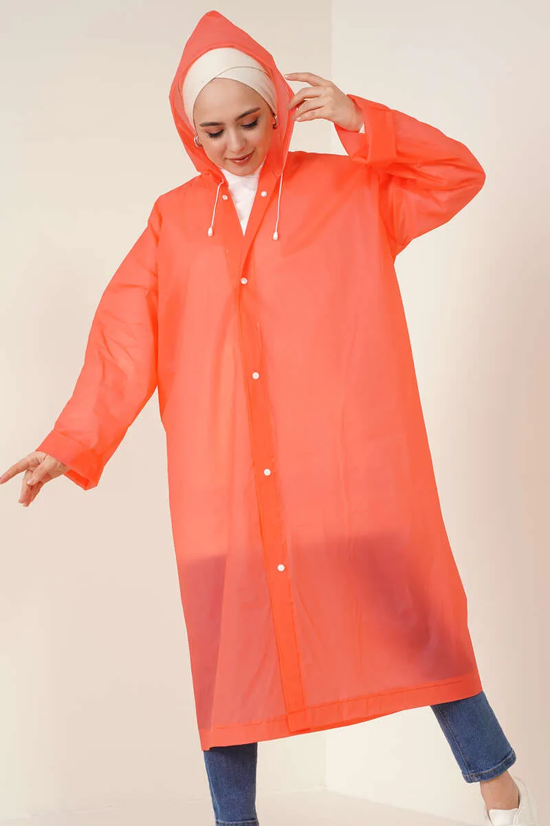 Waterproof Raincoat - Orange