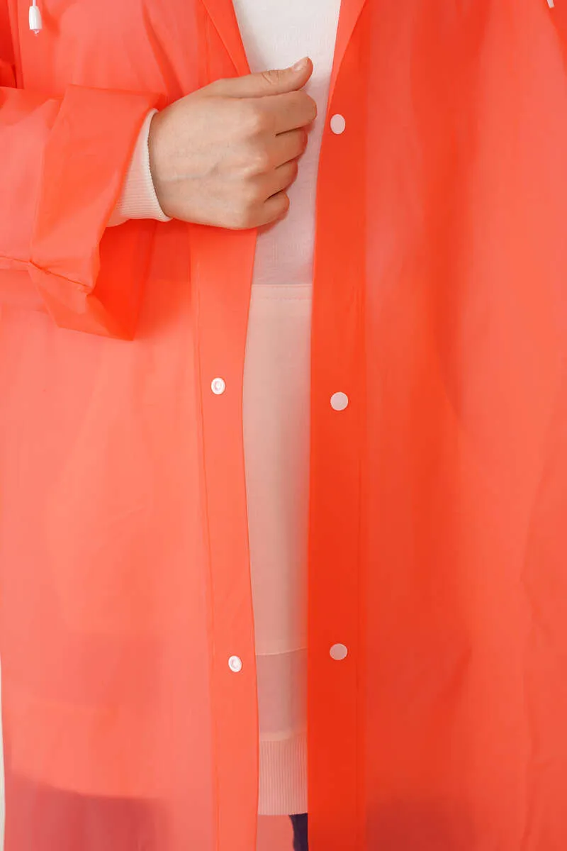 Waterproof Raincoat - Orange