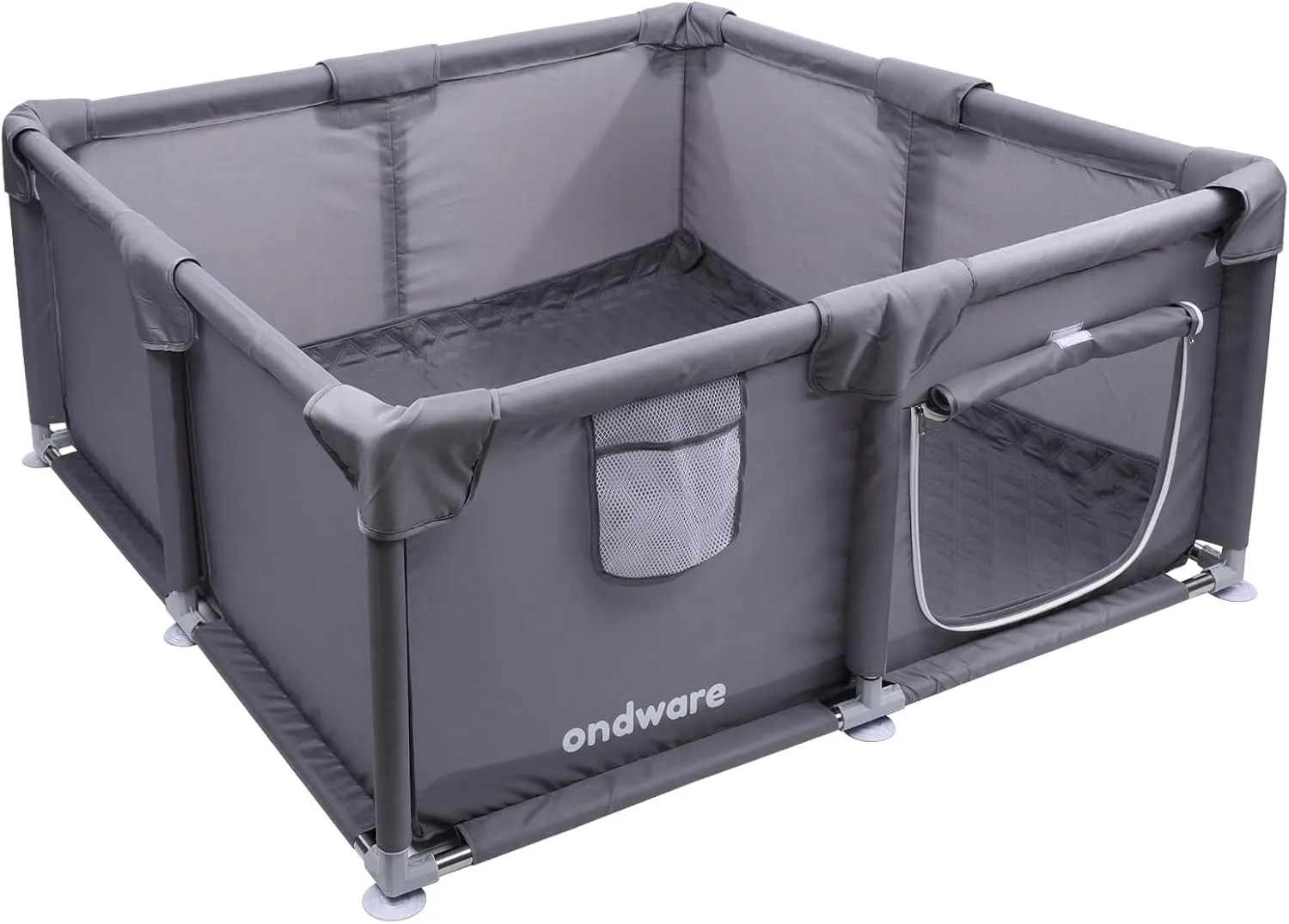 Whelping Box for Dogs and Puppies, 484818in Puppies Playpen Overall 150D Oxford Fabric with Waterproof Whelping Pad ID Collars for Medium Small Dogs